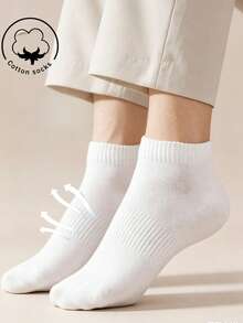 1/2/5/10/20 Paia di Calzini Bassi in Puro Cotone da Donna, Calzini da Donna, Grigio/Nero/Bianco, Adatti per Autunno/Inverno/Primavera/Estate/Uso Quotidiano, Calzini alla Caviglia, Adatti per Sport/Pendolarismo, Comodi e Durevoli, Unisex - Multicolore - Visualizzare 4