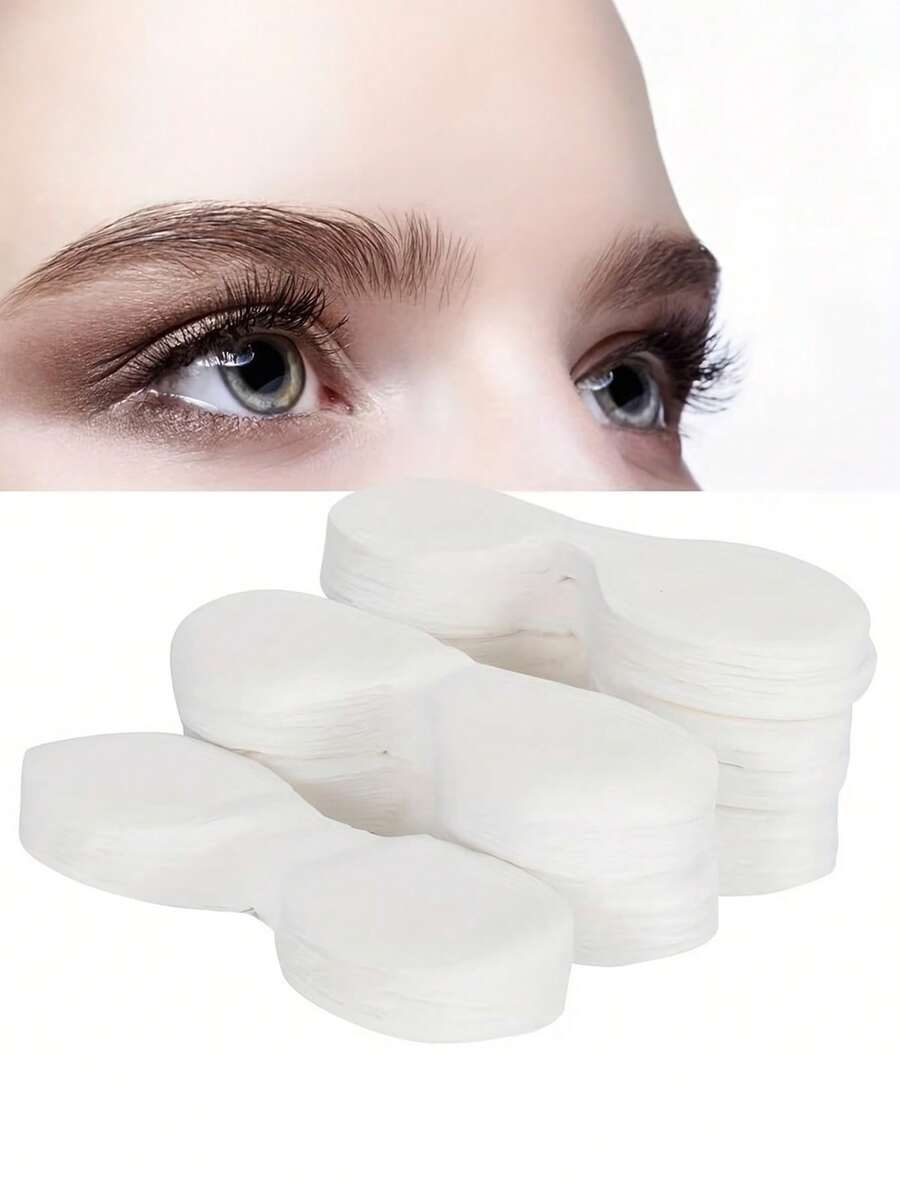 10/20pcs Disposable Non-Woven Fabric Dry Eye Mask Pads, Gentle Eye Care Film, Suitable For Spa And Personal Care, White - Multicolor - View 1