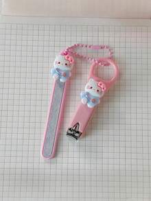 SANRIO Hello Kitty 卡通指甲剪，隨機顏色，可愛便攜式指甲锉與指甲剪套組，適用於手指與腳趾，耐用可靠 - 彩色 - 查看 8
