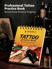 A5 Tattoo Practice Skin Notebook - 8 Cover Options, 1mm/2mm Thickness Realistic Skin Practice Book, Includes 4/10 Reusable Tattoo Practice Sheets, Suitable For Beginners And Artists A5 Spiral Bound Practice Notebook - View 6