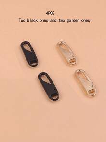 4-Piece Zipper Repair Kit, Quick Fix For Damaged Zipper On Bags, Clothes, Universal Detachable Zipper Pull, Replacement Zipper Heads, Suitable For Jeans, Backpacks, Sewing Tools - Multicolor - View 19