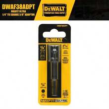 DEWALT Hex Shank Adapter Socket Connector Conversion Bar, Square Adapter Max Impact 1/4" Conversion Hex Adapter Power Tool Accessories, Electric Screwdriver Adapter Drill Bit, DEWALT DWAF38ADPT - DWAF38ADPT - View 1