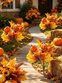Artificial Pumpkins - Orange - View 2
