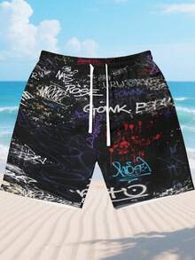 Men Beach Shorts - Multicolor - View 4