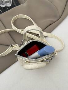 Bolso mini con diseño de nicho en forma de concha, bolso versátil con tiras de espagueti, bolso bandolera, bolso accesorio compacto para salidas - Multicolor - Ver 10