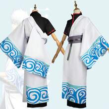 Disfraz de cosplay de Golden Fox Gintama, disfraz de anime de Sakata Gintoki Gintaro para hombres, en stock. - El traje de Sakata Gintoki - Ver 4