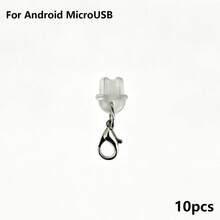5/10/20pcs Dust Plug + Lobster Clasp, Transparent Silicone Material, Phone, Tablet, Earphone, Kindle Charging Port Dust Plug, Small And Lightweight, DIY Small Accessory Decoration, Compatible With Apple Lightning/Type-C/Android MicroUSB/, Includes All Phone Models Of Android And Other Series/Apple 17/16/15 Series, Protects Charging Port, Waterproof, Moisture-Proof, Dust-Proof, Firm And Not Easy To Fall Off - Multicolor - View 13