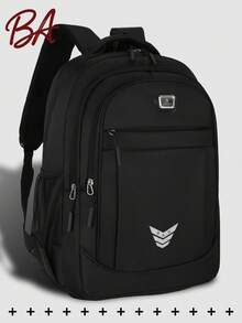 多隔層字母印花尼龍女款後背包，可放15.6吋筆電，多口袋輕量學生書包，多功能通勤包，大容量旅行包，適合學生、國中生、高中生、護理師、教師、商務人士，適用旅行、工作、購物、約會、登山、訓練、生日禮物、節日禮物 - 彩色 - 查看 14