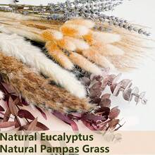 36/72pcs Bohemian Style Artificial Reed Grass Rabbit Tail Grass Home Decor Bouquet, Reed Eucalyptus Bouquet, Suitable For Wedding Floral Arrangement, Living Room Decoration - T013 - View 4