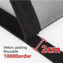 Summer Collection: Simple Black Design Mosquito Net, Mosquito-Repelling Window Screen, Curtains, Curtain Fabric, Net Fabric. Available In Various Sizes. Includes 2 Cm Self-Adhesive Tape. - Screen Windows - View 4
