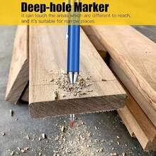 Metal Long Head Deep Hole Woodworking Pencil Professional Engineering Woodworking Pen Quick-Drying Marking 2.8MM Lead - A - View 5