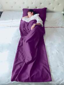 Lightweight 210cm Sleeping Bag, Portable Multi-Person Sleeping Bag, Bed Sheet For Camping, Hotel And Travel - Multicolor - View 18
