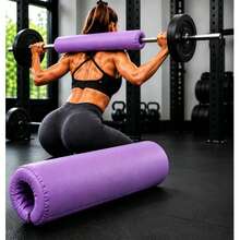 Bantalan Latihan Angkat Beban Pinggul, Bantalan Bahu Busa Tebal, Bantalan Pelindung untuk Latihan Kekuatan Angkat Beban di Gym - Purple - View 1