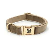 1 pieza Collar personalizado con código QR para mascotas en marrón y crema, con grabado de nombre personalizado y un código QR de contacto para protección de la privacidad, capaz de rastrear y localizar a la mascota. Multifuncional, adecuado como regalo para amantes de los perros y dueños de mascotas - Multicolor - Ver 31