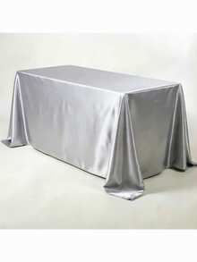 1 Pack Satin Tablecloth, 57x108 Inches, Multicolor Rectangular Tablecloth, Silky Fabric, Suitable For Rectangular Dining Table Party, Holiday Dinner, Wedding Banquet Decoration (Multiple Sizes Available) - Multicolor - View 56