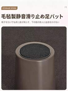 収納＆腰掛け兼用スツール 玄関靴履き替えベンチ 座れる収納ボックス ベッドサイド・リビング対応 省スペース収納家具 - グレー - チェックする 4