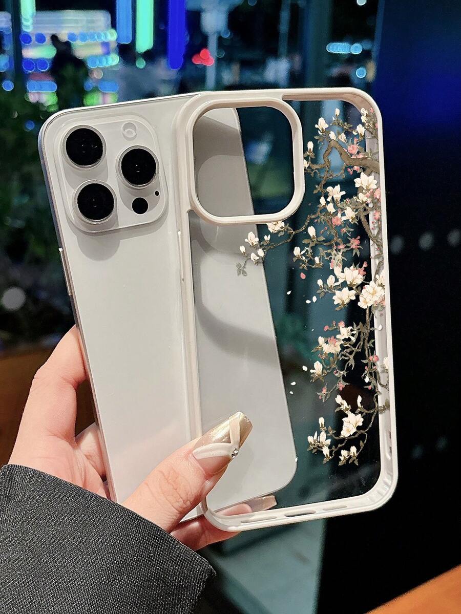 1個手繪花卉圖案手機殼,防護且時尚的防震手機保護殼,適用於 iPhone 17/17 Pro/17 Pro Max/16/11/13/15/15 Plus/15 Pro/15 Pro Max/12/14 Pro Max/11 Pro Max/12 Pro/12 Pro Max/13 Pro/13 Pro Max/14 Pro/14 Plus - 米色 - 查看 1