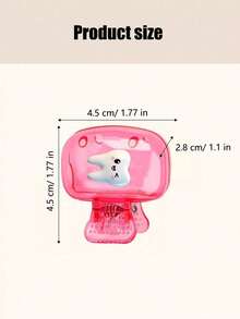 Smiling Tooth Toothbrush Clip, Portable Combination Set Toothbrush Clip Protective Cover, Tooth Pattern Toothbrush Cover, Travel Toothbrush Storage Box, Portable Toothbrush Head Protective Clip, Toothbrush Storage Clip, Home And Travel Dust-Proof Toothbrush Protective Cover, Suitable For Home And Travel Use, Travel Toothbrush Storage Clip, Protect Your Toothbrush Clean And Care For Your Oral Health - Multicolor - View 10