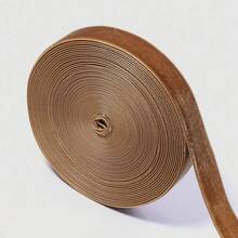 Pita Beludru Cokelat Muda 5 Yard, Gaya Klasik yang Lembut, Cocok untuk Kemasan Kotak Hadiah, Dekorasi Pohon Natal, Pita Buatan Tangan, Dekorasi Kerajinan, Pilihan DIY Halloween dan Natal Serbaguna (0,6cm/1,0cm/1,5cm/2,0cm/2,5cm) - Cokelat muda - View 7