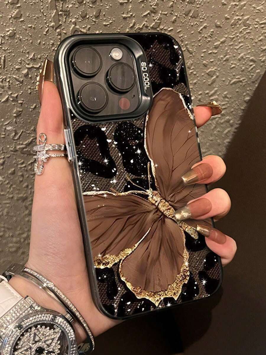 Leopard Print Shockproof Protective Phone Case, New And Vibrant, With Drop-Proof Silver Paint, Compatible With P15, P16, P16 Promax, P14 Promax, P13, P11, P12, XR, A13 4G Series, A14, A04, A34. Water, Shock, And Scratch Resistant, Anniversary Gift. - 多色4 - 查看 1