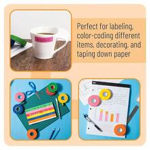 Roll/6-Roll Set Colorful Masking Tape, Removable & Residue-Free, Multi-Purpose Art Tape, Writable Surface, Suitable For Painting, Crafts, School Assignments, Scrapbooking, Decoration - Adhesive Tape - View 4