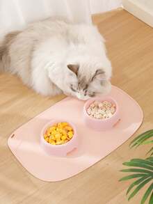 1pc Silicone Pet Feeding Mat, Cat And Dog Feeding Mat, Waterproof And Anti-Slip Food Bowl Mat - View 3
