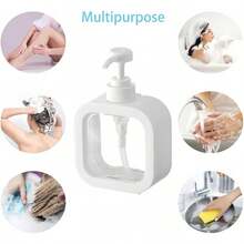 Refillable Transparent Soap Dispenser Bottle Set - Bathroom Kitchen Sink Pump Liquid Dispenser, Hand Soap & Dish Soap Lotion Container, Travel Bottle Set - Multicolor - View 7