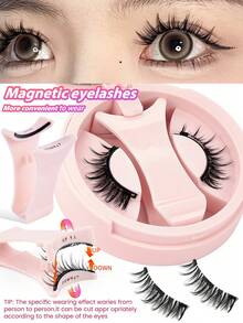 MAANGE 1 Pasang Bulu Mata Palsu Magnetik Kartun CC Terbaru, Termasuk Pinset, Dapat Digunakan Kembali, Gaya Kartun Alami, Magnet Tak Terlihat Ultra Kuat, Cocok untuk Perjalanan Wanita, Pesta, dan Acara Lainnya - MultiWarna - View 13