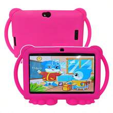 4GB RAM + 64GB ROM / 7 吋平板電腦 / 四核 1.3GHz / Android 13 MTK8321 / 1280x800 HD IPS 螢幕 / 2MP+5MP 相機 / 4000mAh 電池 / WiFi、家長控制、教育、遊戲 / ABS 塑料 + 矽膠，教育平板 - 粉色 - 查看 11