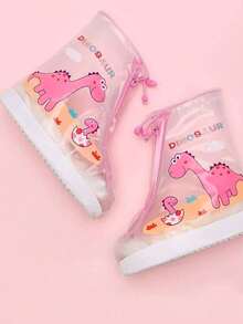 1 Pair White Waterproof Shoe Covers For Elementary Students, Outdoor Rainproof Wear-Resistant Shoe Covers - A - View 13