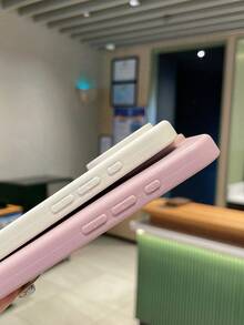 3pcs Solid Color Faux Leather Texture Waterproof Anti-Slip Anti-Fall Phone Cases, Matte Soft TPU Shockproof Protective Covers, Minimalist Aesthetic Dopamine Black / Pink / Cream White Phone Cases, Daily Use & Birthday / Valentine's Day / Mother's Day / Anniversary Gift Choice, Compatible With Iphone Case& Galaxy Case - Multicolor - View 9