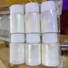 Dofuny 10g/Bottle 6Colors Aurora Powder Pearlescent Natural Mica Mineral Powder Soap Candle Epoxy Resin Dye Pearl Pigment DIY Jewelry Crafts Making Supplies - A - View 3