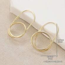 Bohemian Vintage Geometric Fashion Earrings Gothic Style Women's Personalized Ear Jewelry Party Gift - Gold - View 6