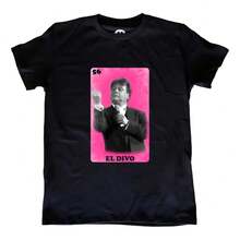 Juan Gabriel Punch Mexican Lottery T-Shirt - Black - View 1