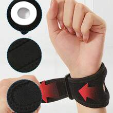 1pc Adjustable Sports Wrist Guard, Sports-Specific Stabilizer For All-Day Firm Support, Ambidextrous, Built-In Ring Cushion For Comfortable Wear - Multicolor - View 1