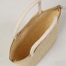 Breathable Straw Woven Storage Small Bag, Vintage Pastoral Versatile - Multicolor - View 4