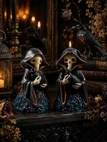 1pc Cool Grim Reaper Candle Silicone Mold, Exquisite Wing, Crow & Skull Details, Flexible Silicone Easy To Demold And Clean, Can Make Artistic Scented Candles / Resin Ornaments, Suitable For Dark Aesthetic Home Decor, Gothic Style Space Arrangement, Personalized Gift, A Unique Choice For Holiday Gifts, Also Suitable For Handmade Enthusiasts To Create Cold Atmosphere Works - Silicone Mold - View 4