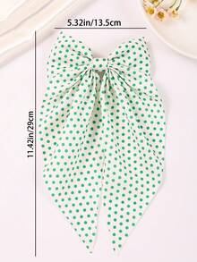 1/3/6 Stück Mädchen Polka Dots Große Schleife Haarspange, Mode Neue Farbe Gepunktete Haarschleife, Weicher Stoff Große Schleife Haarspange Haarzubehör für Feiertage und täglichen Gebrauch - Verschiedenfarbig - Übersicht 6
