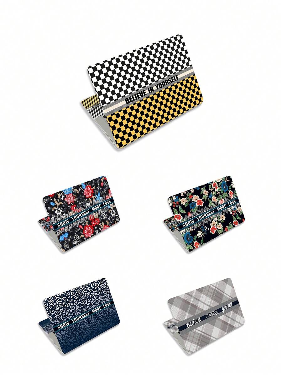 15-15.6 Inch Laptop Skin Sticker Vinyl Protective Shell Art Protective Laptop (Includes 2 Wrist Rest Stickers) Decorative Waterproof Removable Art Style - View 1