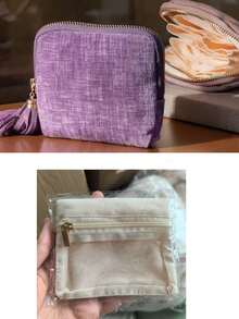 Organizador de Joyas de Viaje, Portátil con Bolsillo con Cremallera, Bolsa de Almacenamiento a Prueba de Polvo, Adecuado para Anillos, Aretes y Pulseras, Rollo de Joyas, Rollo de Joyas - Multicolor - Ver 10
