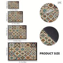 1pc Grid Pattern Diatomaceous Earth Drying Mat, Non-Slip Heat-Resistant Absorbent Pad, Suitable For Kitchen Countertop, Coffee Machine, Tableware, Home Cafe Bar Party Decoration Placemat Gift - Multicolor - View 6
