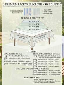 1pc Striped Lace Tablecloth, American Country Style Simple Decorative Dining Table Cloth, Rectangular Coffee Table TV Cabinet Entryway Multi-Functional Cover, Suitable For Holiday Gathering Birthday Party Wedding Dinner Table Decoration Room Decor Office Desk Coffee Table Mat Outdoor Picnic Mat Home Decor Room Decor All Seasons - Blue - View 5
