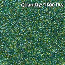 1包 18g 約1500顆 2mm彩色玻璃米珠，珠寶製作DIY手工串珠手鍊項鍊珠寶配件 - diy炫彩珠 - 查看 31
