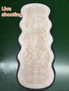 1件春夏新品，侘寂风格波浪边卧室地毯，亲肤吸水柔软地毯，春夏热销装饰垫，适用于卧室或客厅装饰，节日礼物，卧室地毯，舒适家居饰品，装饰地毯，卧室装饰，小地毯，地毯，家居装饰，客厅地毯，客厅小地毯 - 彩色 - 查看 10