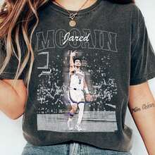 Jared McCain OKC T Shirt JMAC Jared Vintage Basketball T-Shirt Oklahoma Fan Apparel Game Day Tee Sport Fan Gift - 黑色 - 查看 1