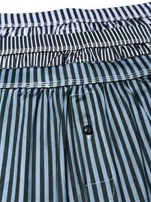 3pcs Men's Underwear, Polyester Fabric, Long Leg Style, Button Fly, Suitable For Daily Wear And Vacation - Multicolor - View 5