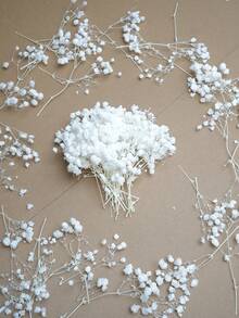 50/100/300pcs Artificial Mini Baby's Breath, Suitable For Wedding Floral Arrangement, Party Decoration, Birthday, Outdoor Garden Decor, Mother's Day Decor, Valentine's Day Decor, Gifts, Graduation Decoration - Bleaching - View 2
