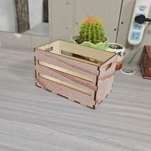 1 Bộ Hộp đựng đồ bằng gỗ phong cách mộc mạc, Hộp đựng đồ xếp chồng thủ công, Màu gỗ cổ điển, Trang trí và sắp xếp nhà cửa, Trang trí nhà mùa thu - Nhiều màu - Xem 6