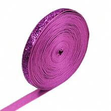 10 Yards/Roll Shiny Multicolor Satin Ribbon, Elastic Hairband Headband Bows Sewing DIY Clothing Wedding Party Gift Wrapping Christmas Ribbon - Fine Shimmer Velvet - View 12