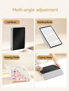 Cute Cat Pattern Tablet Protective Case, Upgraded Multi-Fold Y-Shape Design, Multi-Angle Support, Double-Sided Printed Pattern, Compatible With IPad 10.2 Inch, (A16) 11 Inch 11th Gen 2025/10th Gen, 9th Gen, Shockproof, With Pencil Slot, Supports Sleep/Wake, Best Gift For Family And Friends - Multicolor - View 6